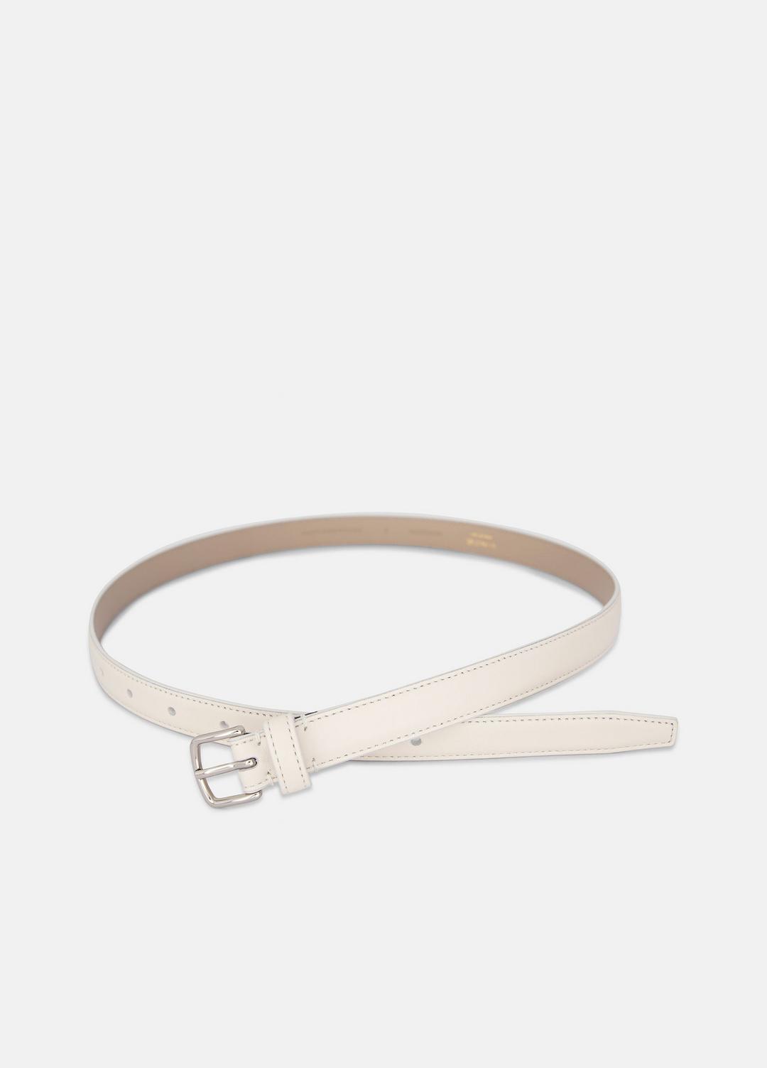 Women’s 20mm Stitched Leather Belt in Belts | VINCE Women