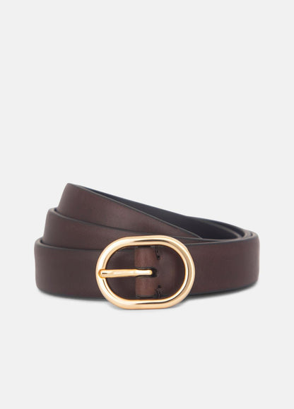 Women's 20mm Spazzolato Leather Belt in Belts | VINCE Women