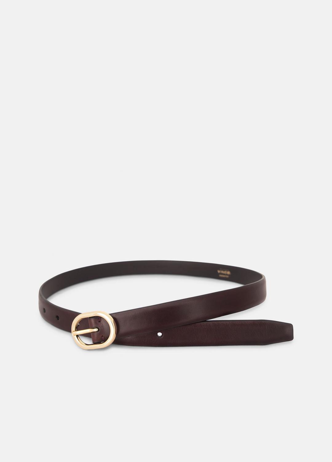 Women's 20mm Spazzolato Leather Belt in Belts | VINCE Women