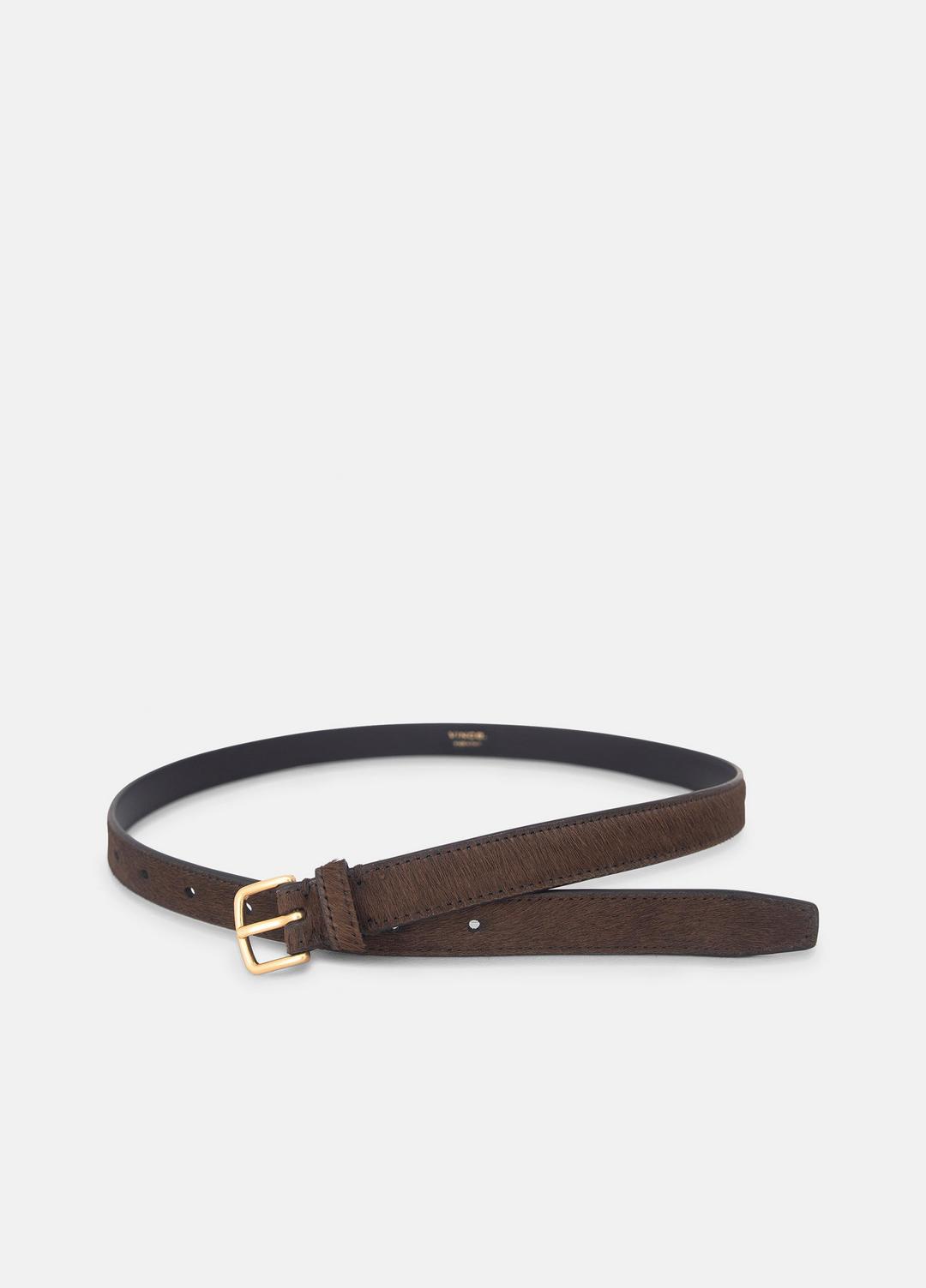 Women's 20mm Calf Hair Belt in Belts | VINCE Women