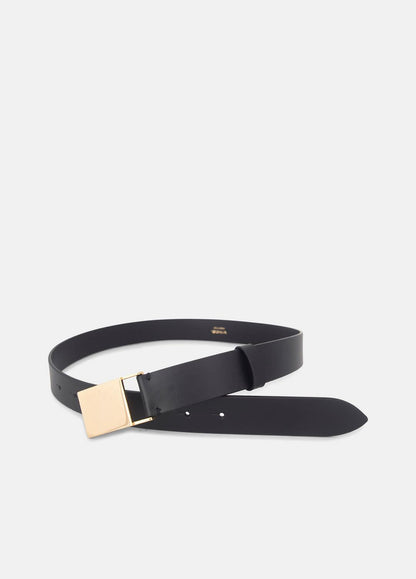 Women's 30mm Plaque Leather Belt in Belts | VINCE Women