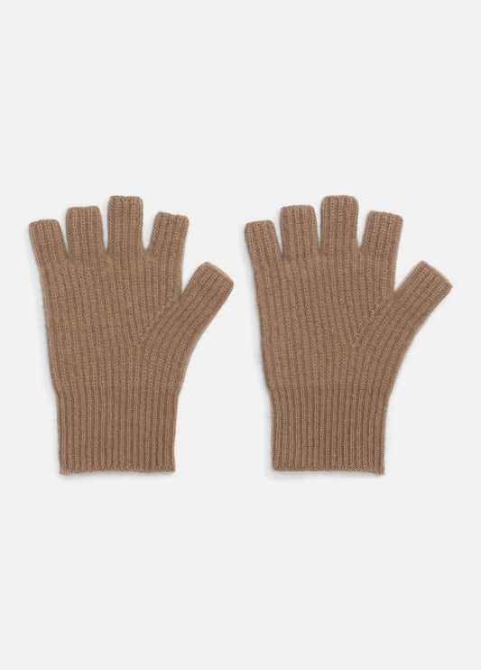 Plush Cashmere Rib-Knit Fingerless Glove in Gloves | VINCE Women