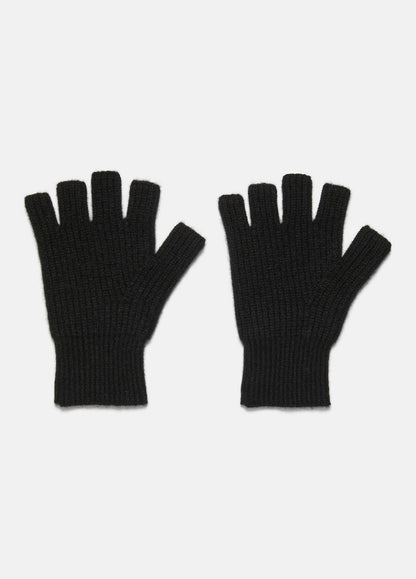 Plush Cashmere Rib-Knit Fingerless Glove in Gloves | VINCE Women