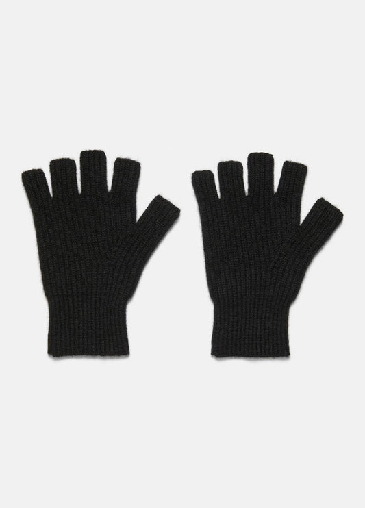Plush Cashmere Rib-Knit Fingerless Glove in Gloves | VINCE Women