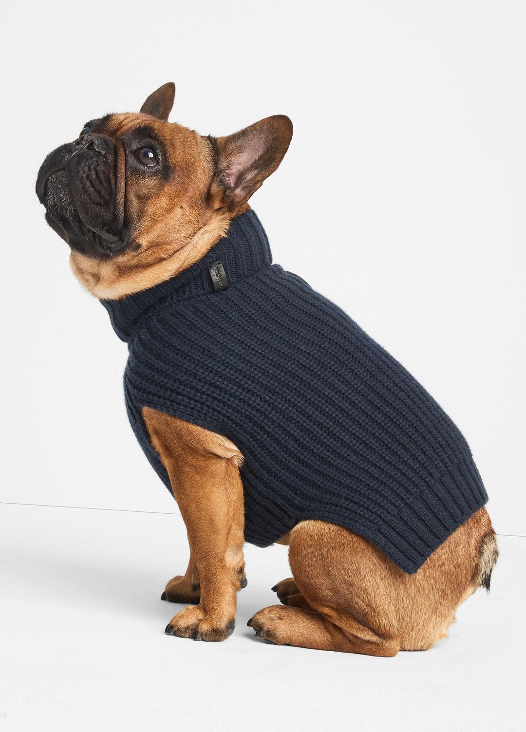 Wool and Cashmere Shaker-Stitch Dog Sweater in Dog Accessories | VINCE Women