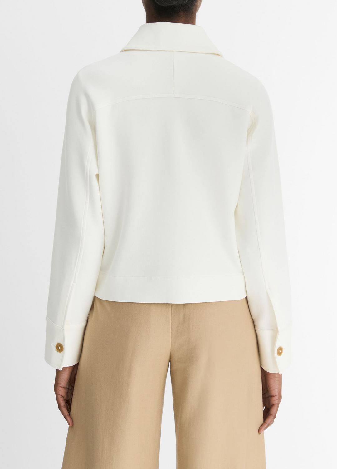 Cotton-Blend Shirt Jacket in Vince Products Women | VINCE Women