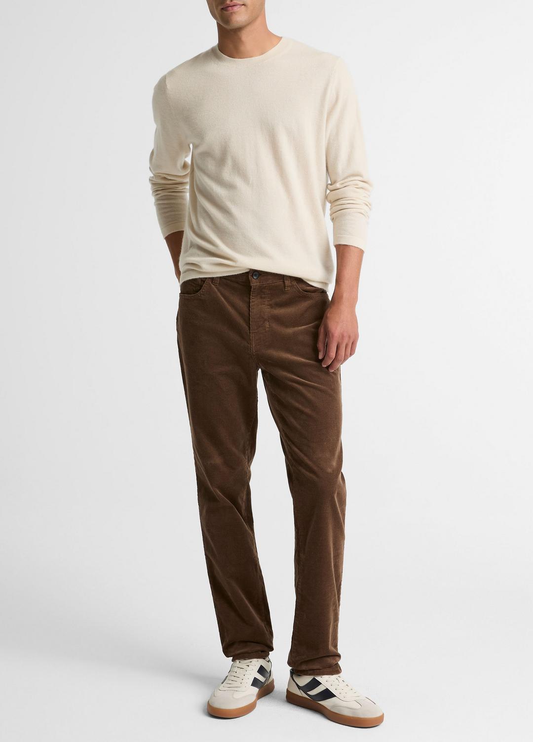 Dylan Slim 5-Pocket Stretch-Cotton Corduroy Pant in Trousers | VINCE Men