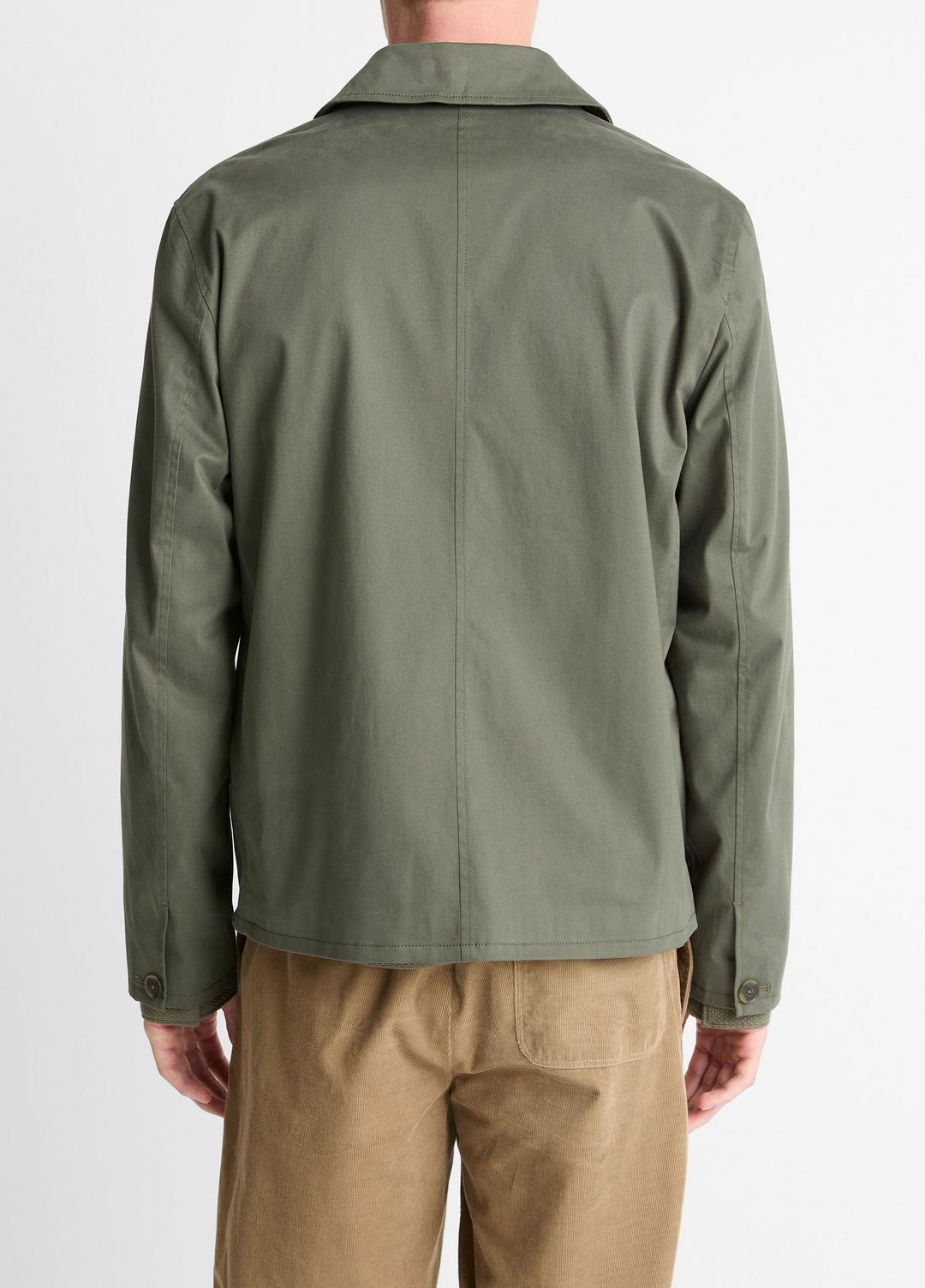 Italian Peached Stretch-Cotton Jacket in Jackets | VINCE Men