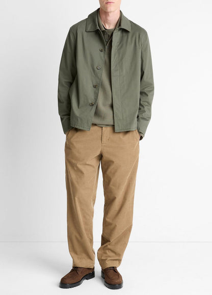 Italian Peached Stretch-Cotton Jacket in Jackets | VINCE Men