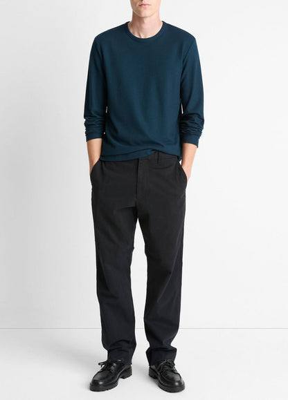 Pima Cotton Piqué Long-Sleeve T-Shirt in Long Sleeve | VINCE Men