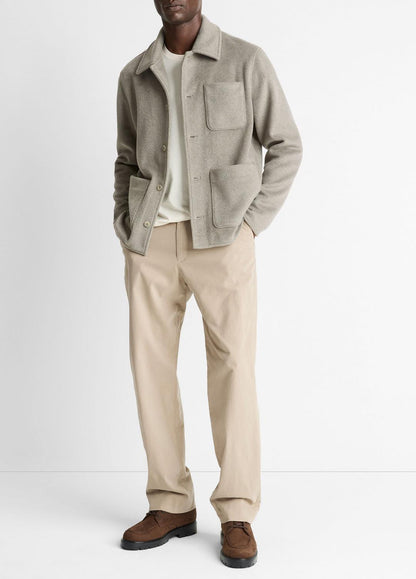 Double-Knit Chore Jacket in Jackets | VINCE Men