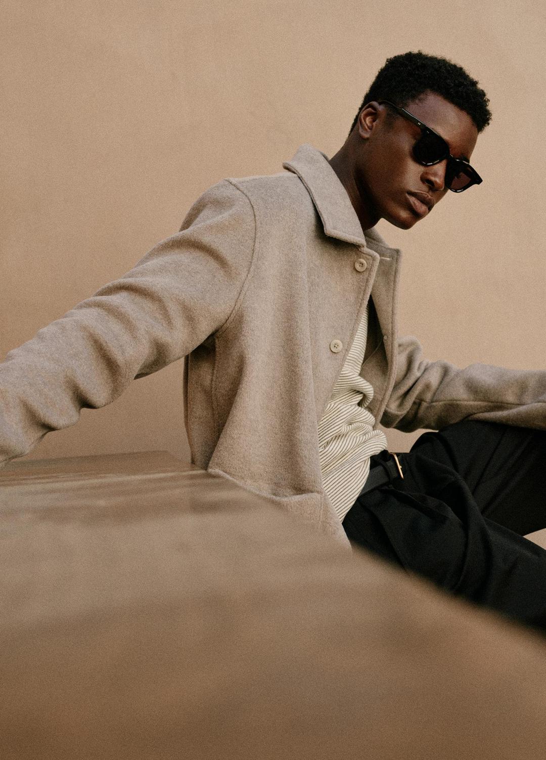 Double-Knit Chore Jacket in Jackets | VINCE Men