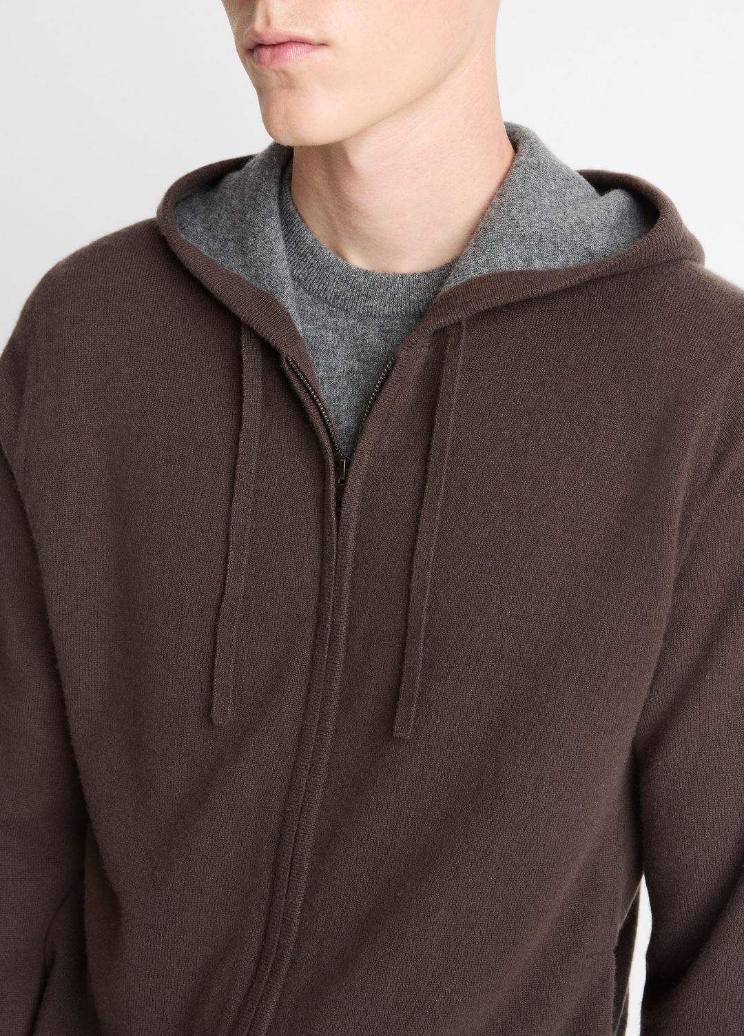 Cashmere Zip-Front Hoodie in Sweatshirts & Hoodies | VINCE Men