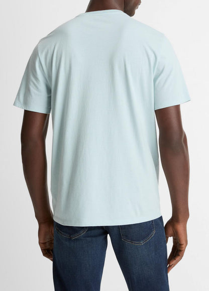 Pima Cotton Crew Neck T-Shirt in Short Sleeve | VINCE Men