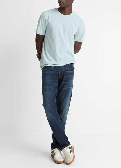 Pima Cotton Crew Neck T-Shirt in Short Sleeve | VINCE Men
