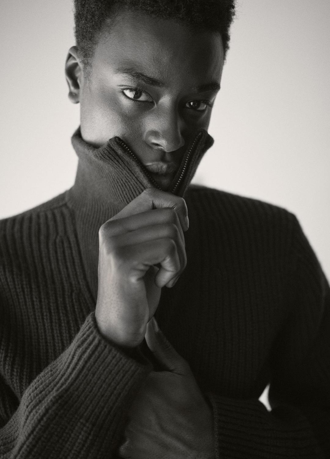 Heirloom Shaker Wool-Cashmere Quarter-Zip Sweater in Quarter Zip | VINCE Men