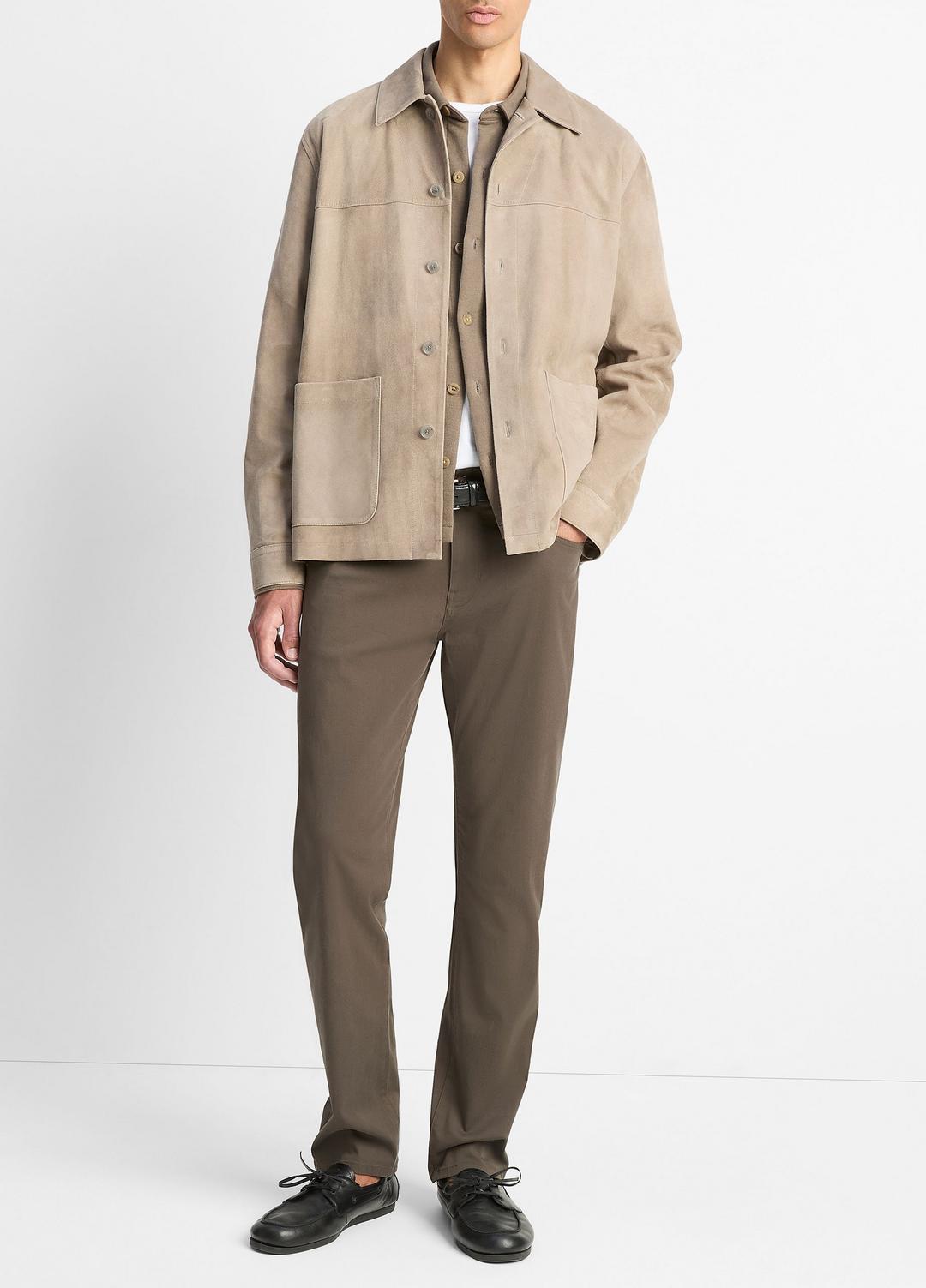 Suede Shirt Jacket in Shirt Jackets | VINCE Men