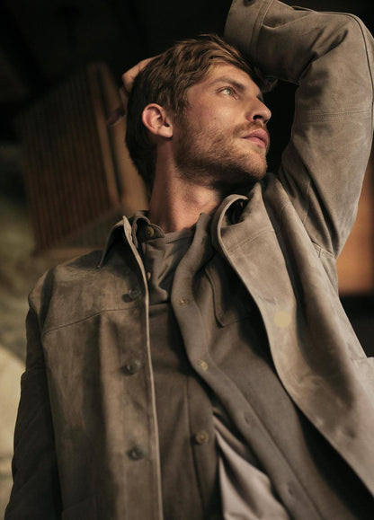 Suede Shirt Jacket in Shirt Jackets | VINCE Men