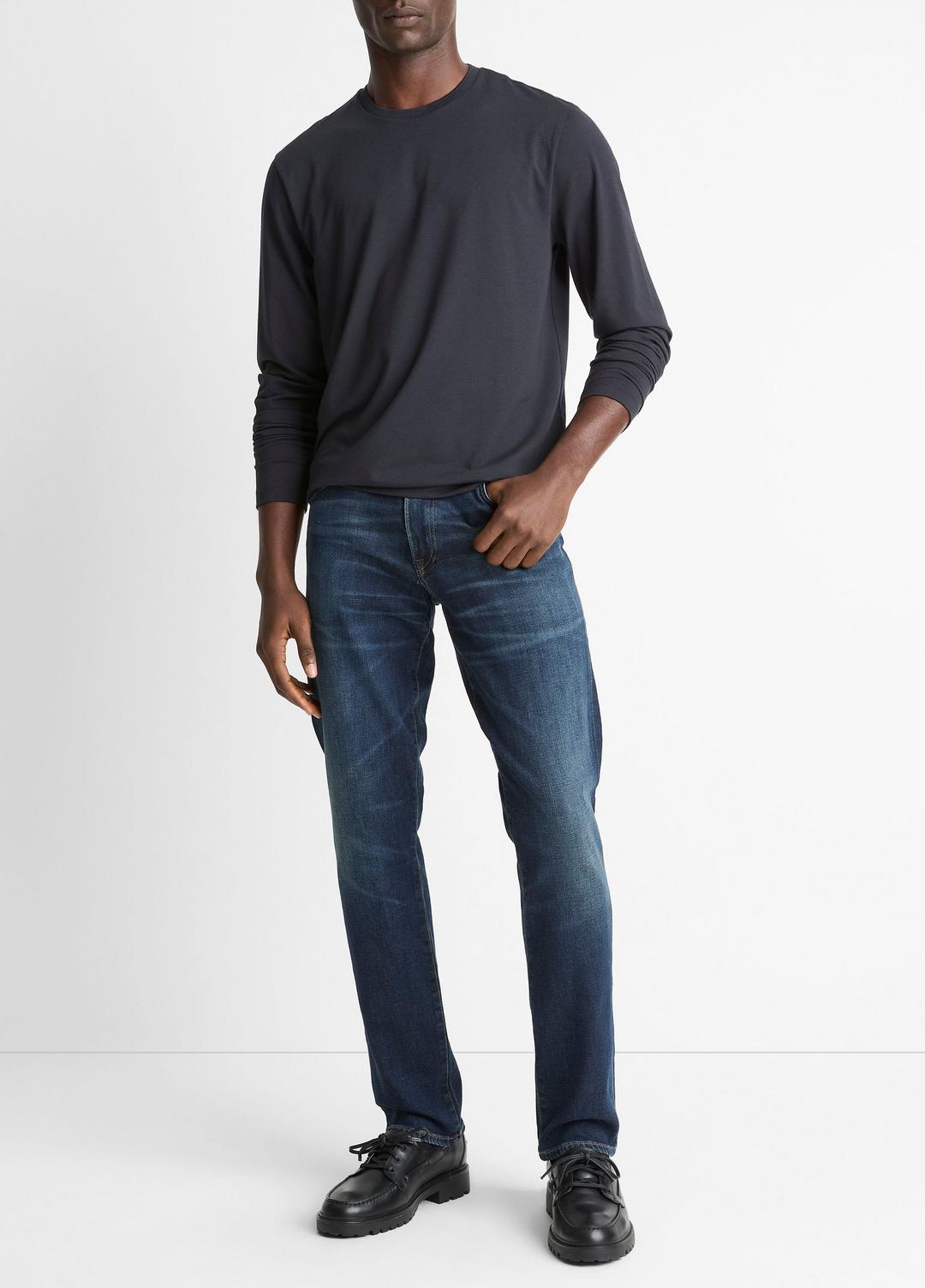 Triblend Jersey Long-Sleeve T-Shirt in Long Sleeve | VINCE Men