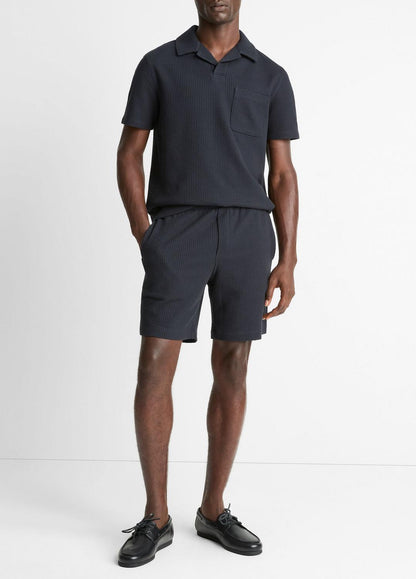 Seersucker-Knit Stretch-Cotton Short in Shorts | VINCE Men