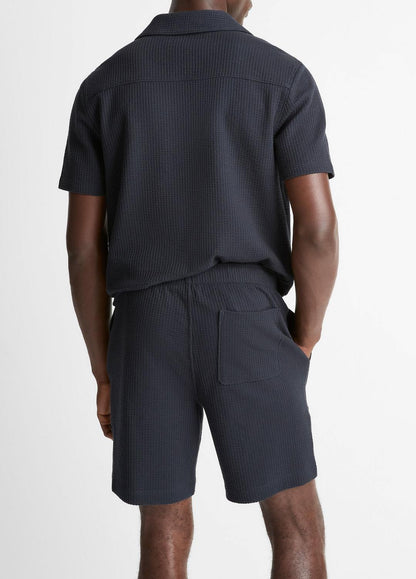 Seersucker-Knit Stretch-Cotton Short in Shorts | VINCE Men