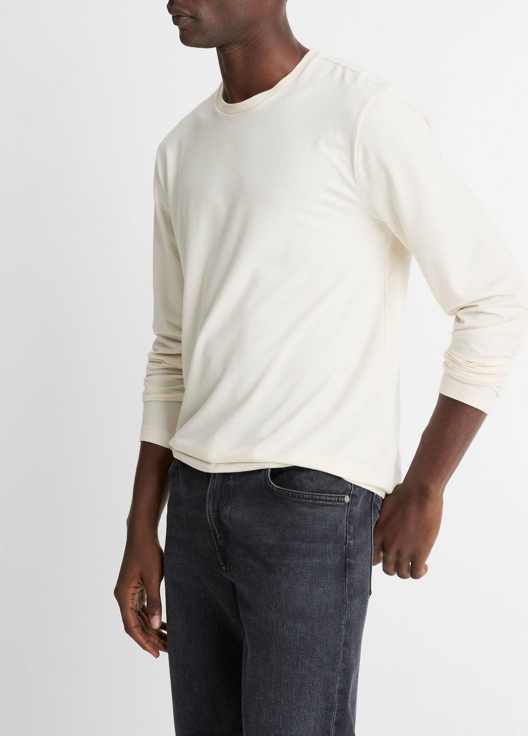 Triblend Jersey Long-Sleeve T-Shirt in Long Sleeve | VINCE Men