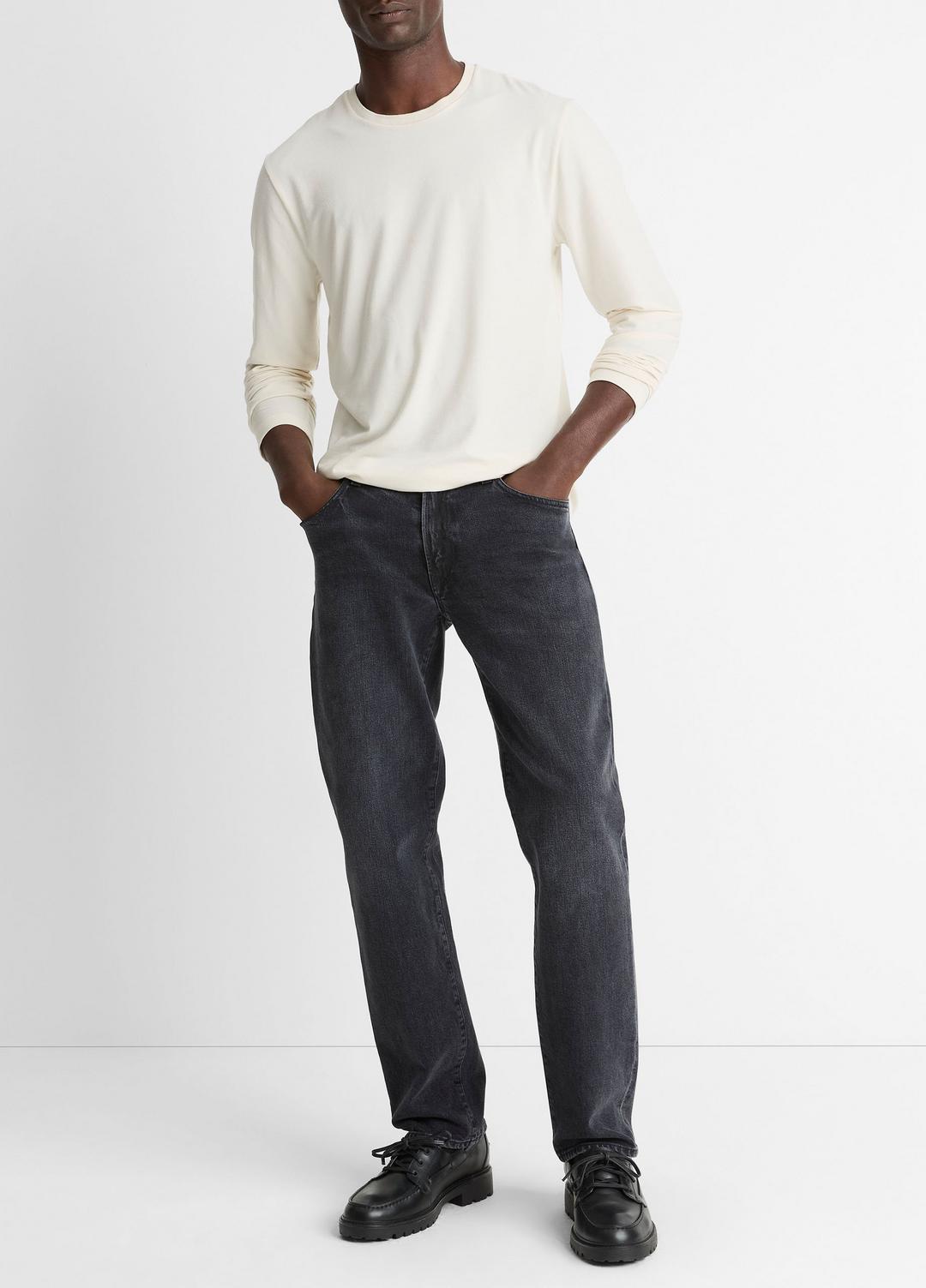 Triblend Jersey Long-Sleeve T-Shirt in Long Sleeve | VINCE Men