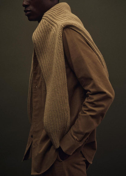 Utility Shaker Merino Wool Sweater in Crew Neck | VINCE Men