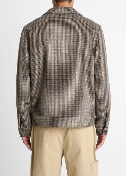 Houndstooth Bomber Jacket in Jackets | VINCE Men