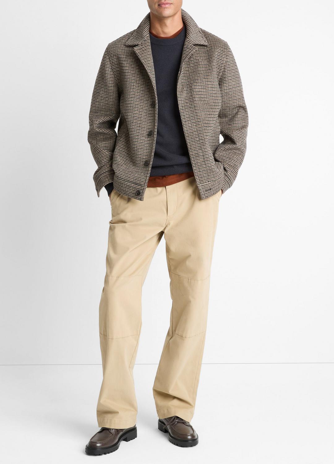 Houndstooth Bomber Jacket in Jackets | VINCE Men