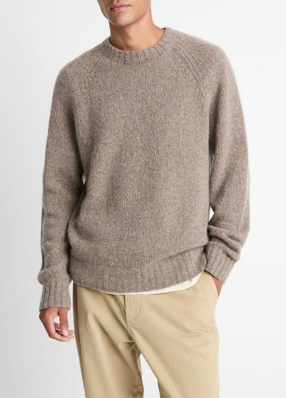Donegal Cashmere Raglan-Sleeve Sweater in Crew Neck | VINCE Men