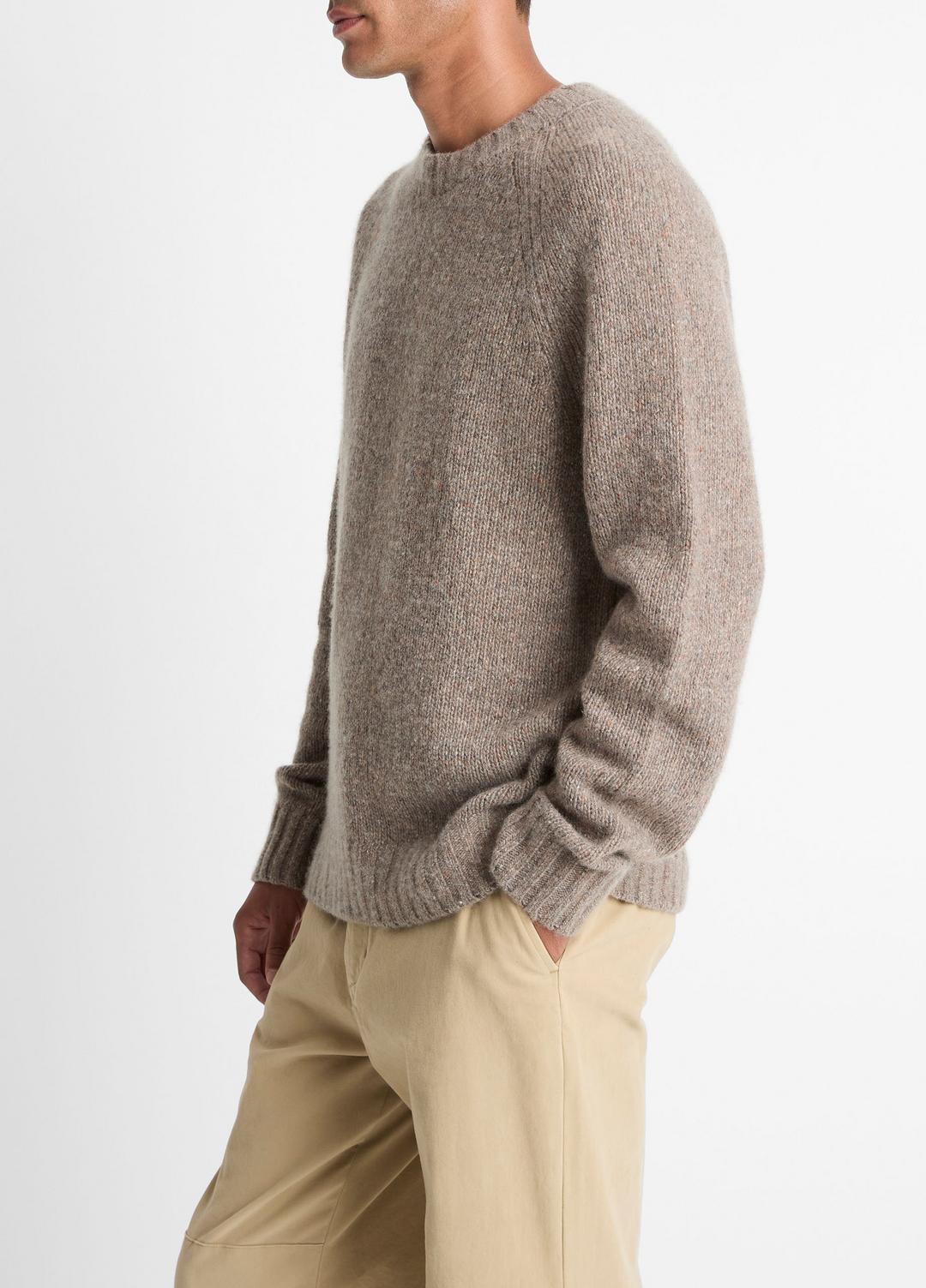 Donegal Cashmere Raglan-Sleeve Sweater in Crew Neck | VINCE Men