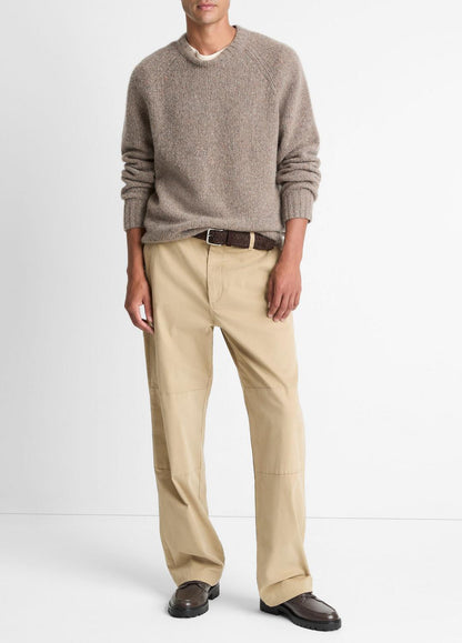 Donegal Cashmere Raglan-Sleeve Sweater in Crew Neck | VINCE Men