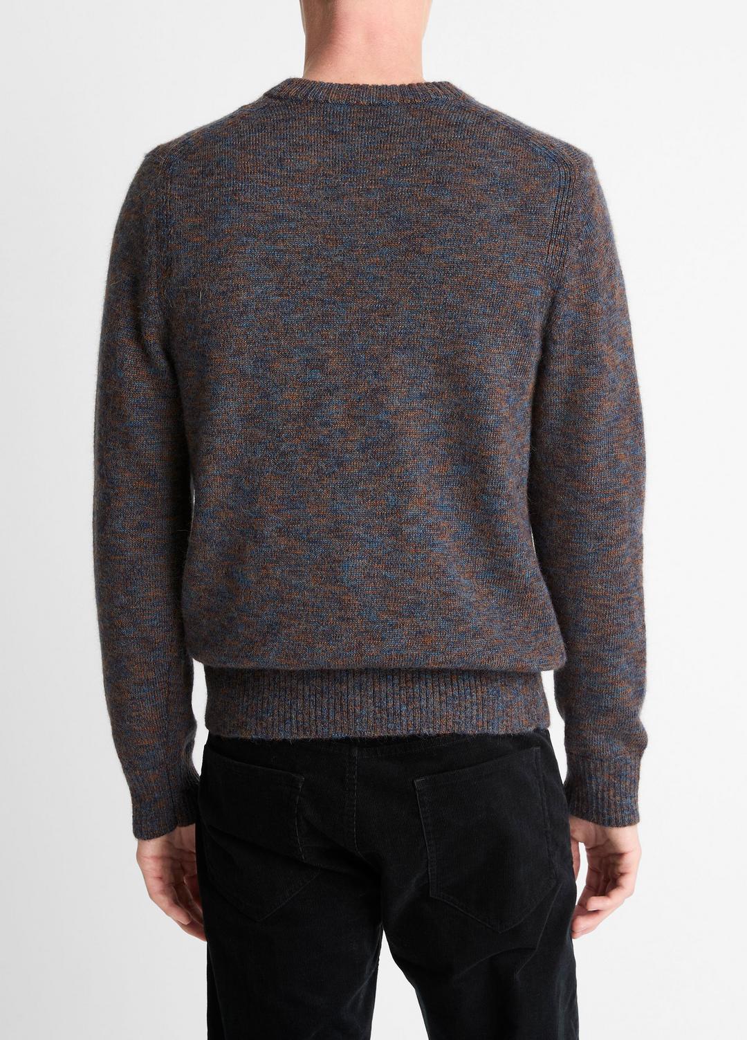 Multi-Mix Alpaca-Merino Wool Sweater in Crew Neck | VINCE Men