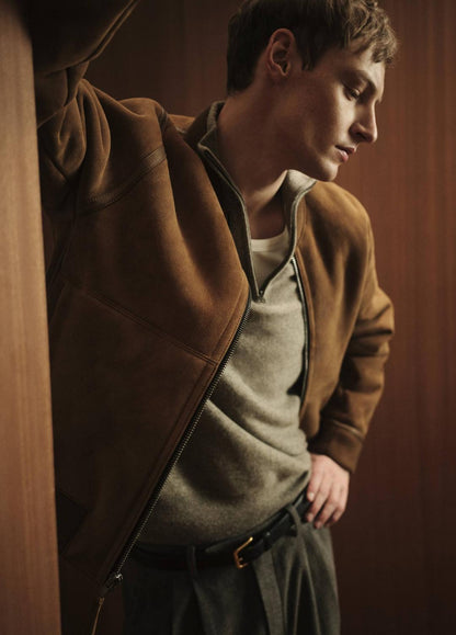 Plush Cashmere Quarter-Zip Sweater in Quarter Zip | VINCE Men