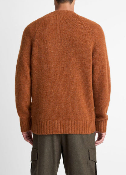Donegal Cashmere Raglan-Sleeve Sweater in Crew Neck | VINCE Men