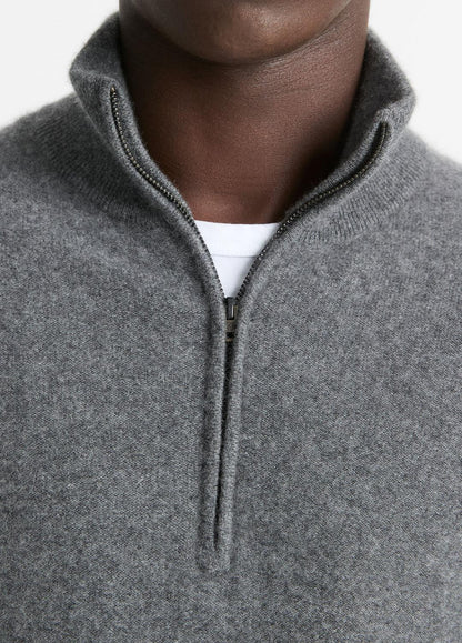 Plush Cashmere Quarter-Zip Sweater in Quarter Zip | VINCE Men