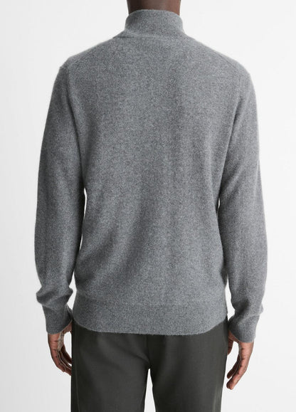 Plush Cashmere Quarter-Zip Sweater in Quarter Zip | VINCE Men