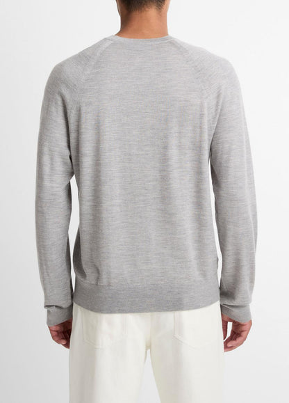 Featherweight Wool-Cashmere Crew Neck Sweater in Crew Neck | VINCE Men