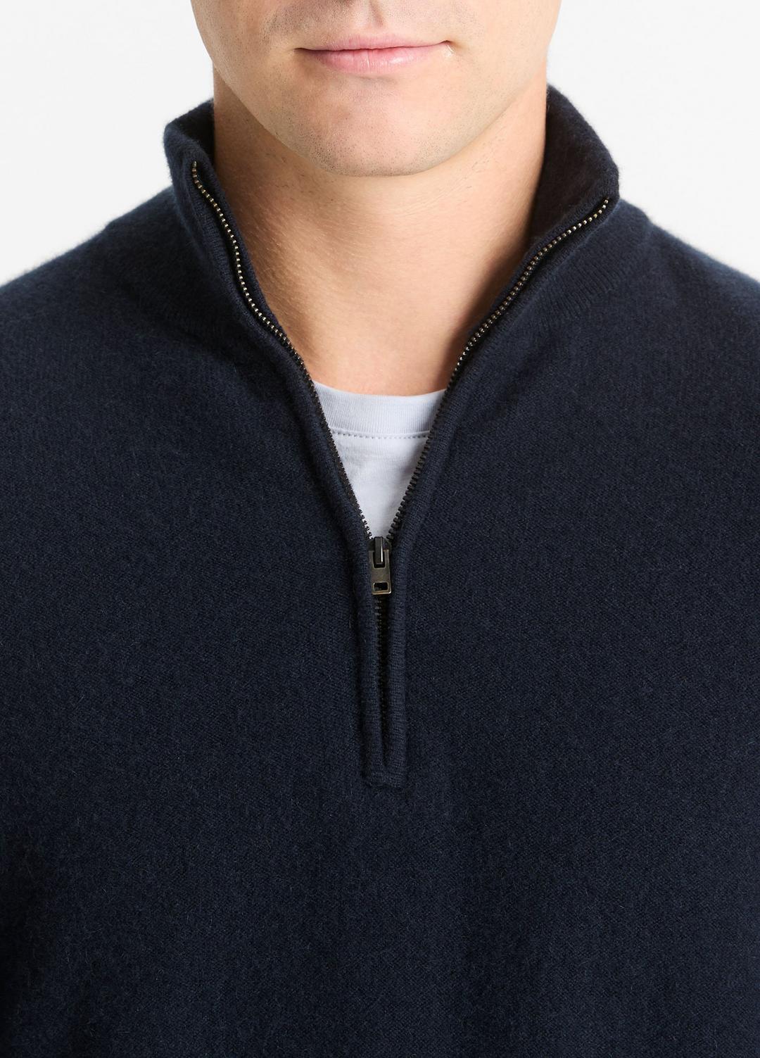 Plush Cashmere Quarter-Zip Sweater in Quarter Zip | VINCE Men