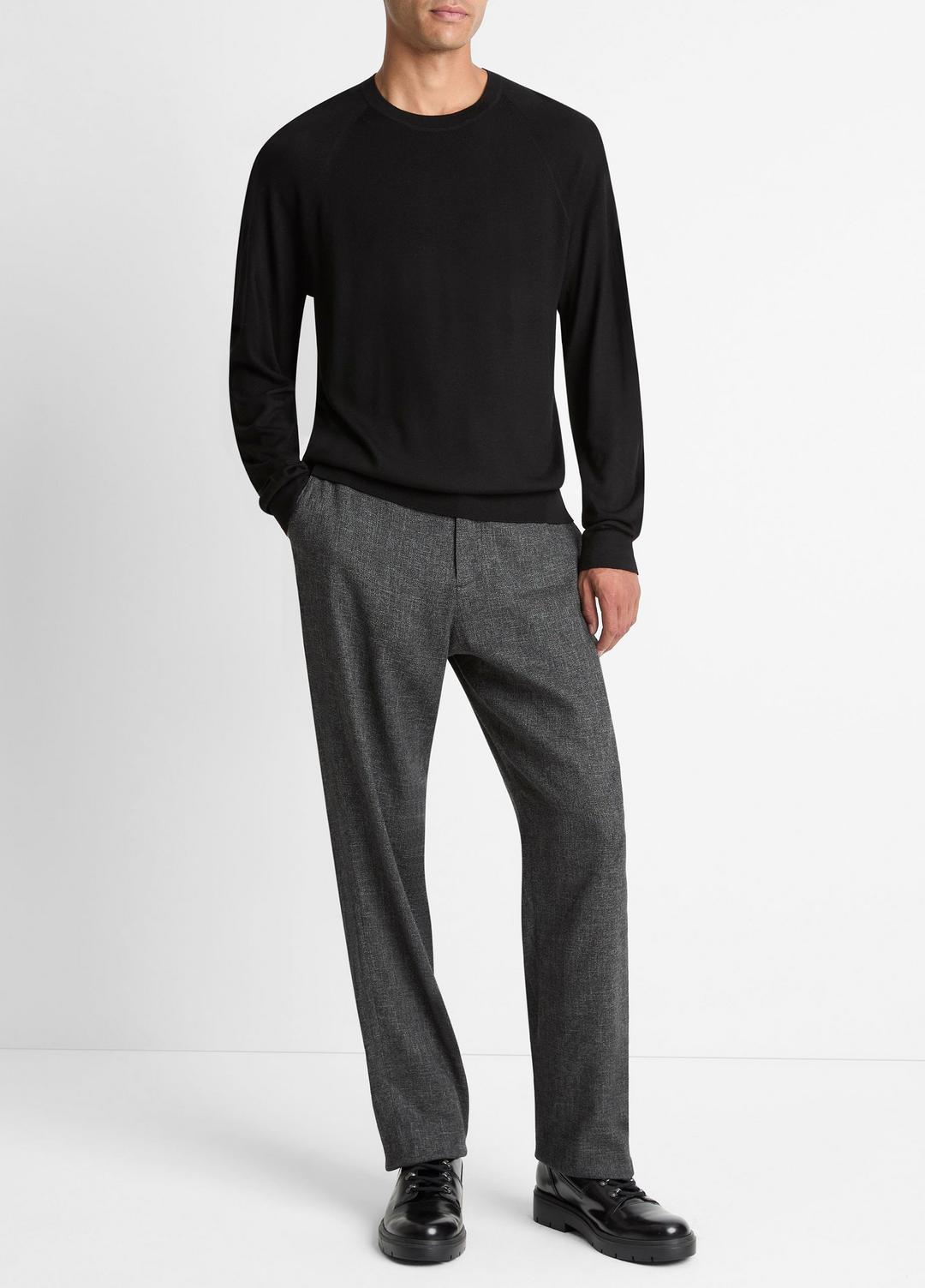 Featherweight Wool-Cashmere Crew Neck Sweater in Crew Neck | VINCE Men