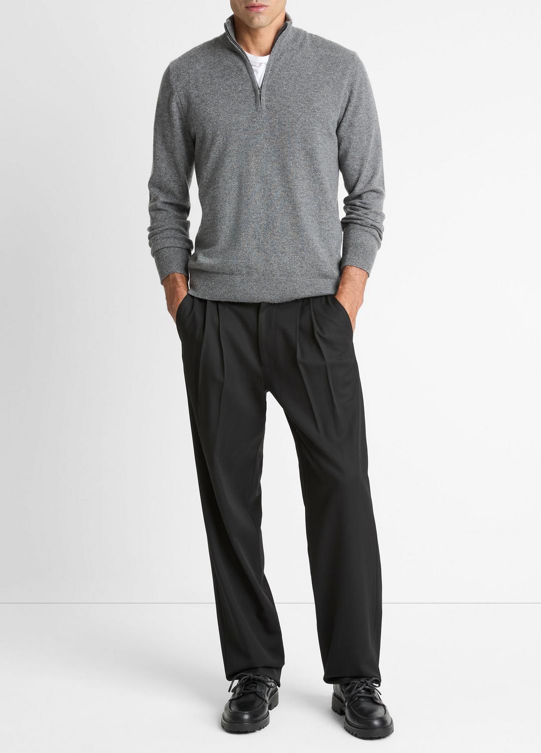 Cashmere Quarter-Zip Sweater in Quarter Zip | VINCE Men