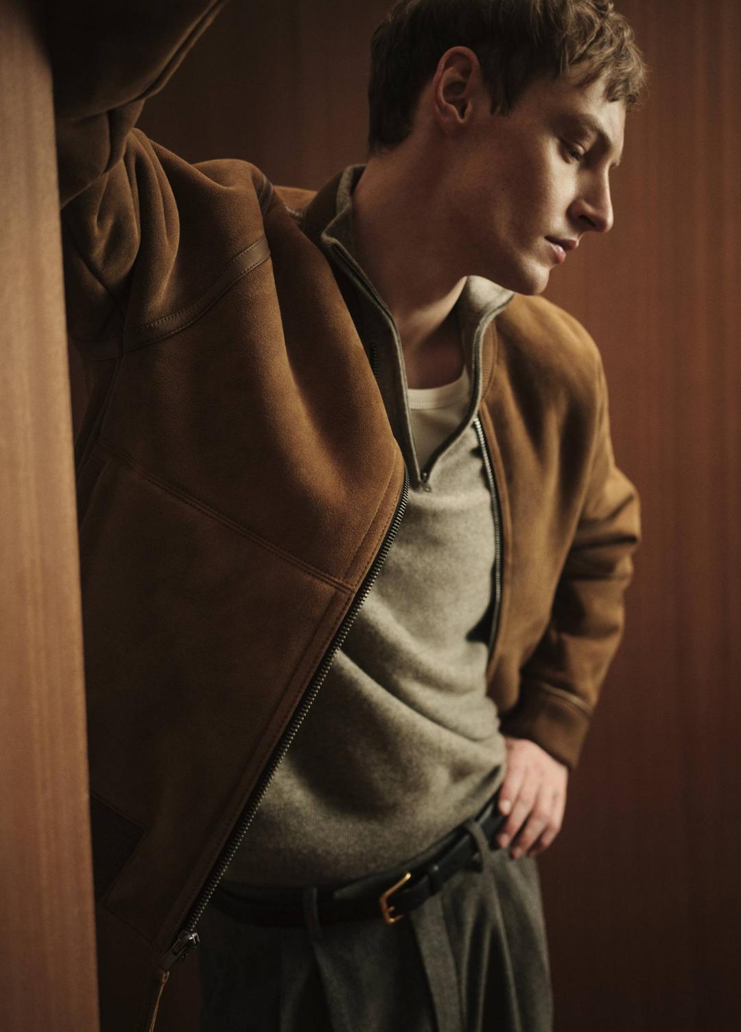 Cashmere Quarter-Zip Sweater in Quarter Zip | VINCE Men