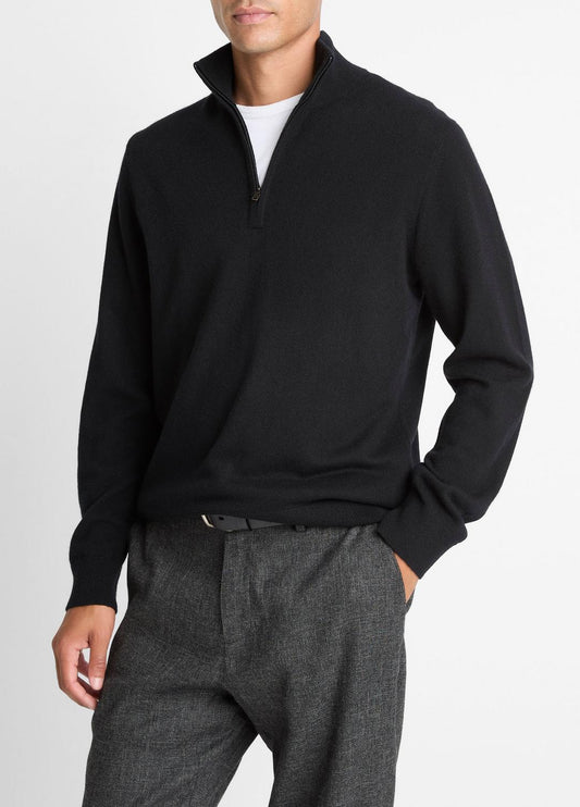 Cashmere Quarter-Zip Sweater in Quarter Zip | VINCE Men