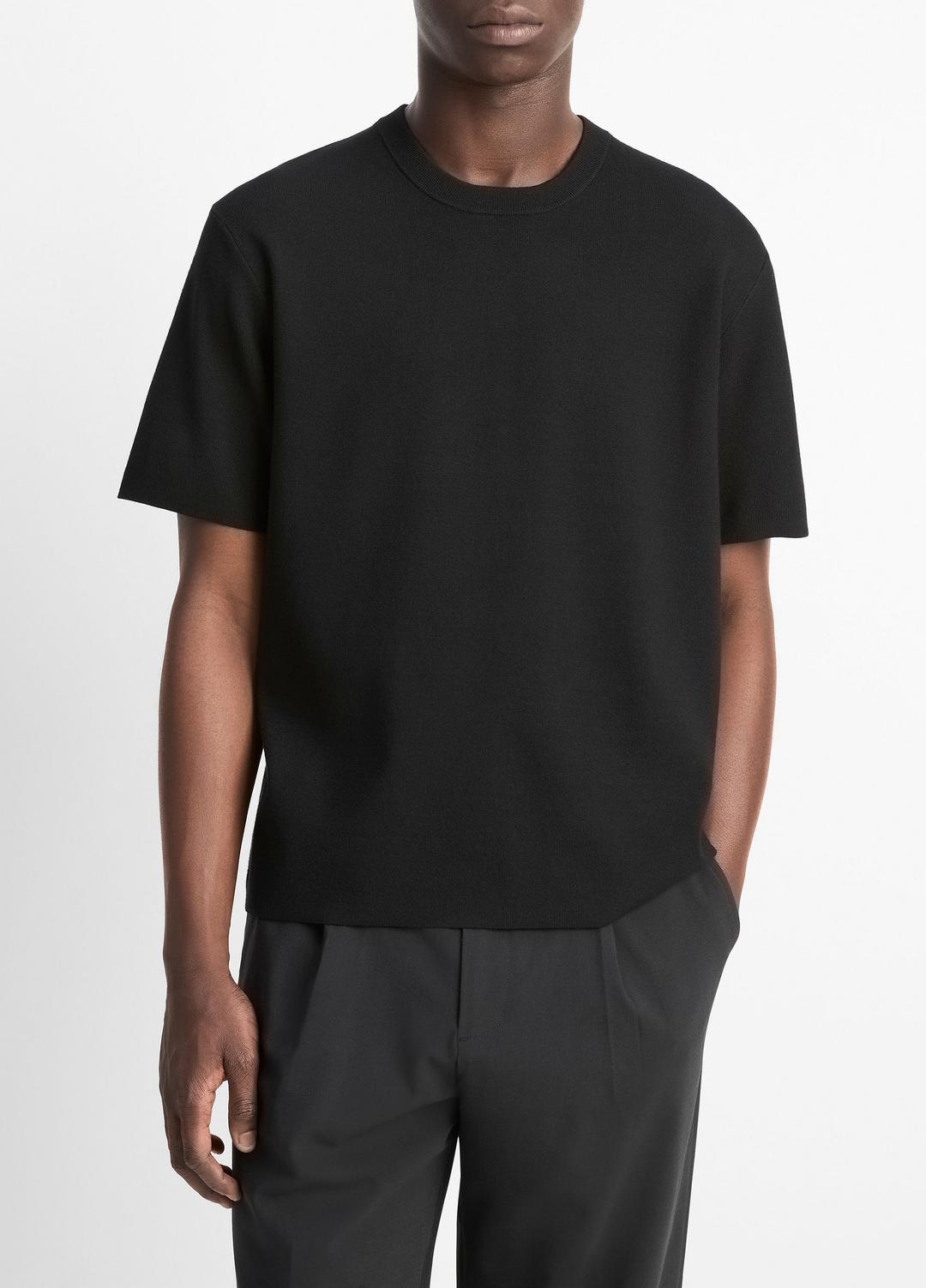 Milano Short-Sleeve Crew Neck Sweater in Crew Neck | VINCE Men