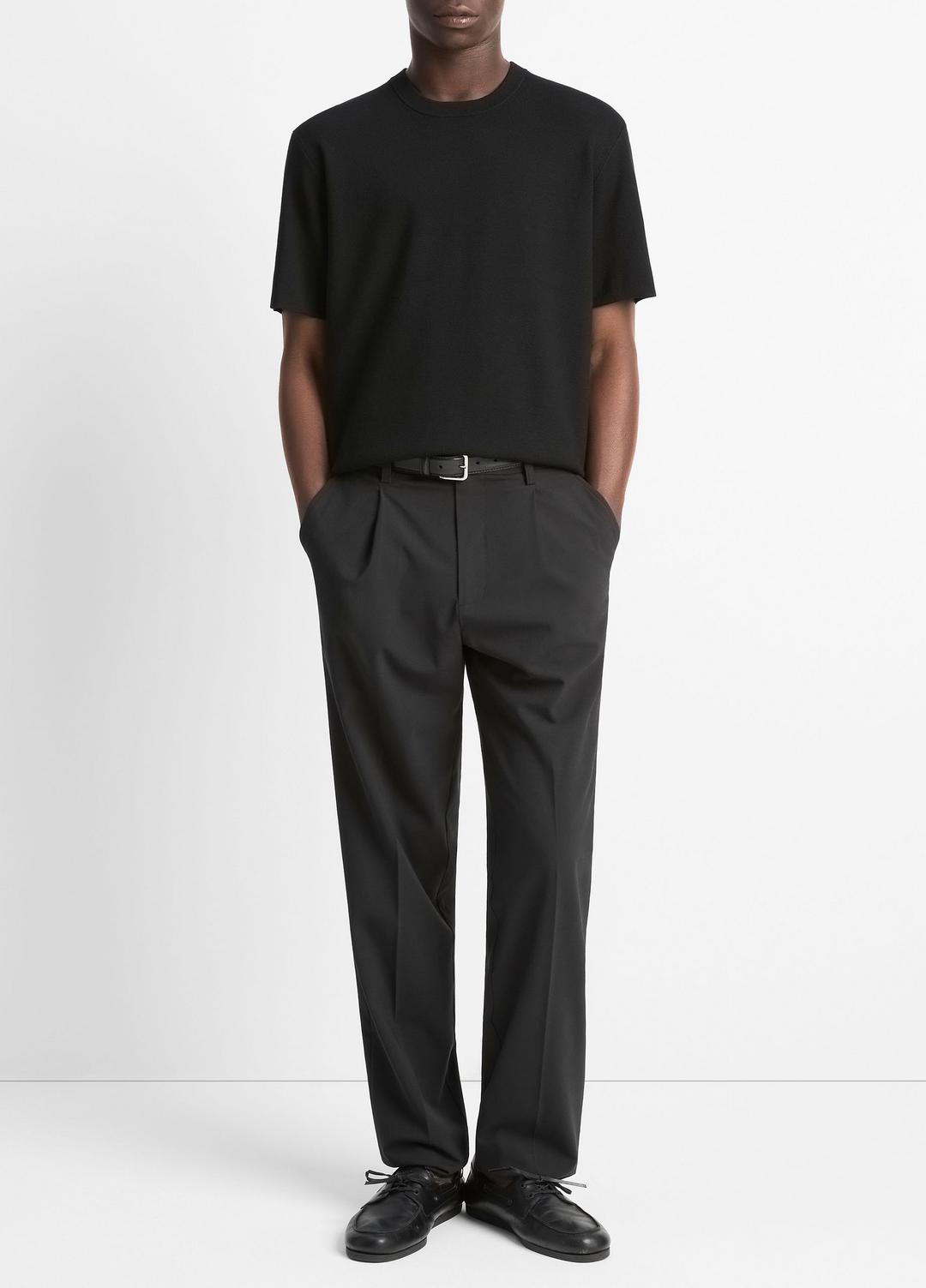 Milano Short-Sleeve Crew Neck Sweater in Crew Neck | VINCE Men