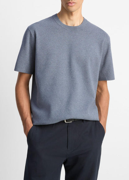 Milano Short-Sleeve Crew Neck Sweater in Crew Neck | VINCE Men