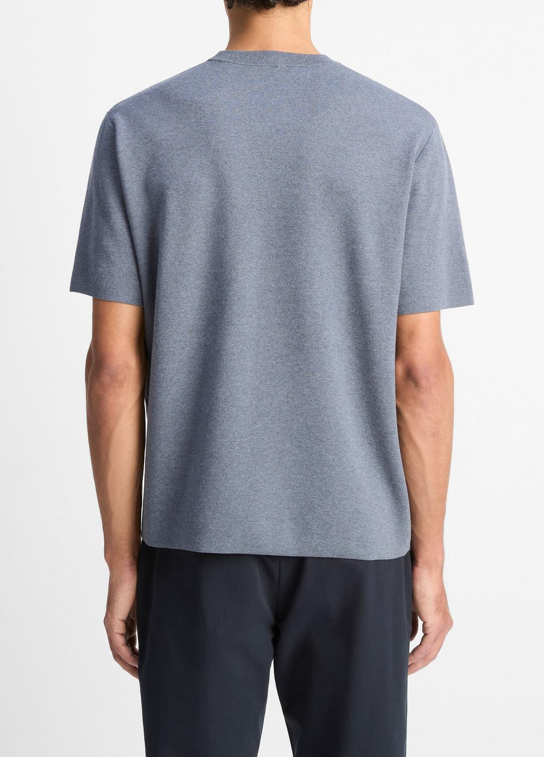 Milano Short-Sleeve Crew Neck Sweater in Crew Neck | VINCE Men