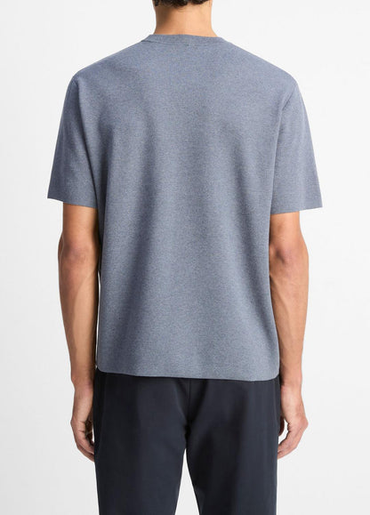 Milano Short-Sleeve Crew Neck Sweater in Crew Neck | VINCE Men