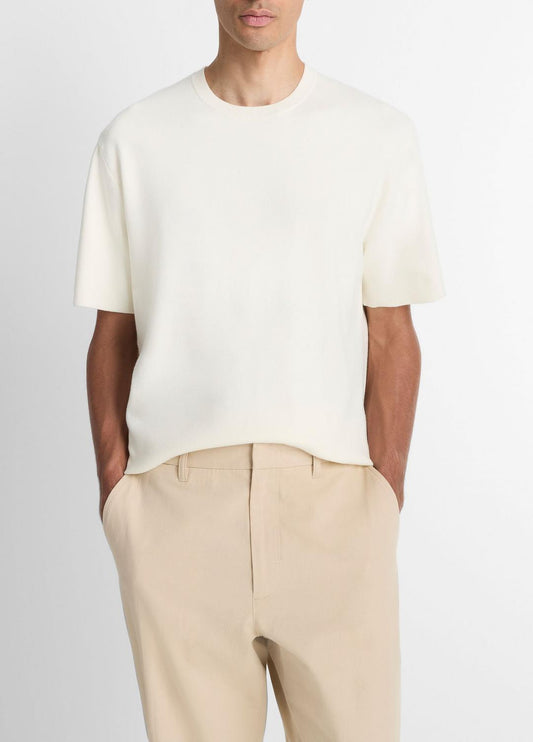 Milano Short-Sleeve Crew Neck Sweater in Crew Neck | VINCE Men